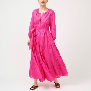 NWT J.Crew Belted Button Up Maxi Dress Size Small